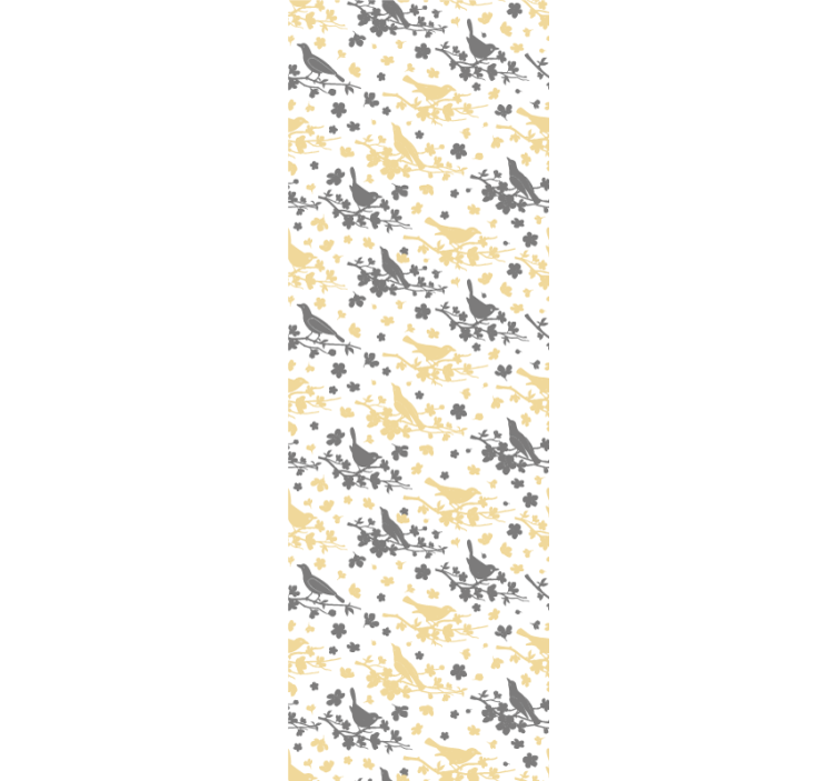 Tapeta ptaki wzory sylwetek ptaków - TenStickers