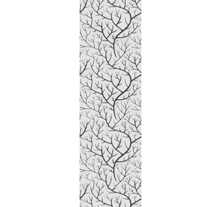 Tapeta drzewa wzór nagich gałęzi - TenStickers