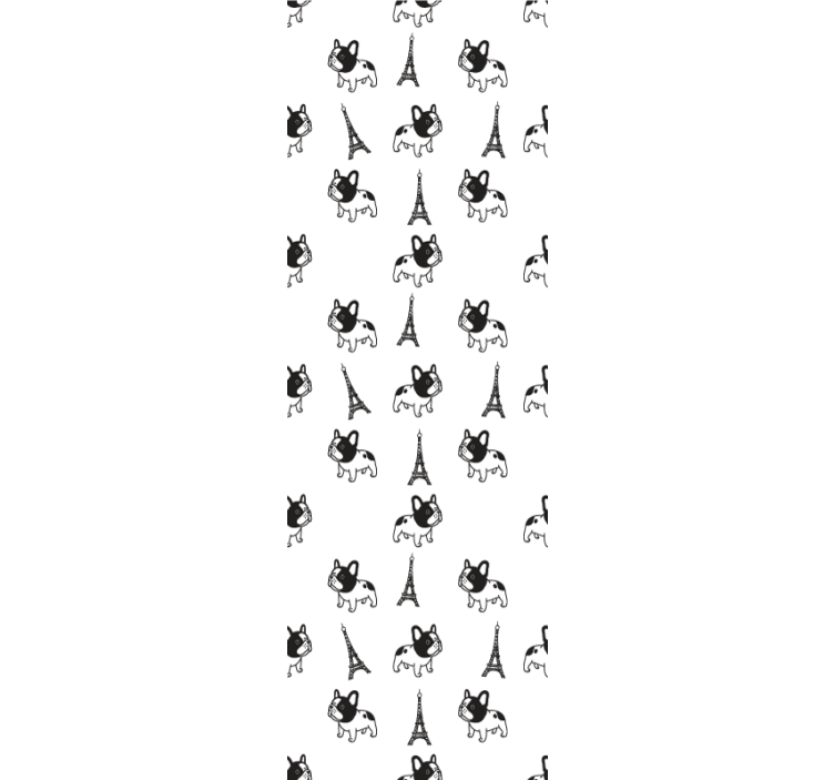 Tapeta pies paryskie psiaki - TenStickers