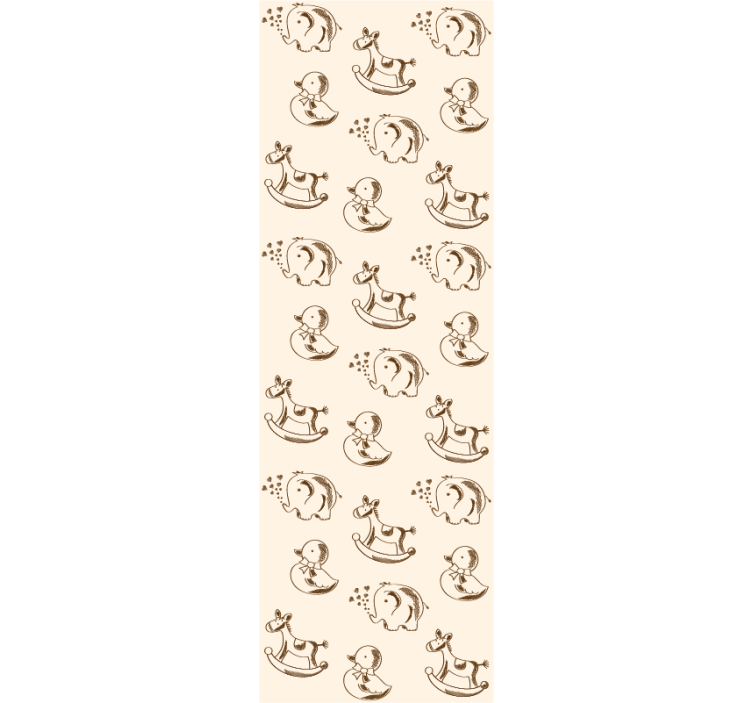 Tapeta dla dzieci zabawne szkice zwierząt - TenStickers