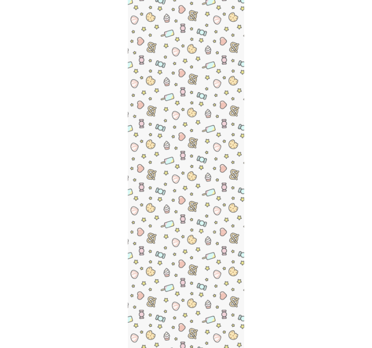 Tapeta dla dzieci wzór inspirowany słodyczami - TenStickers