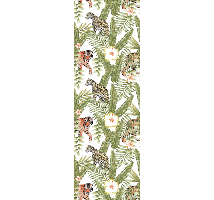 Tapeta zwierzęta fauna tropikalnej dżungli - TenStickers