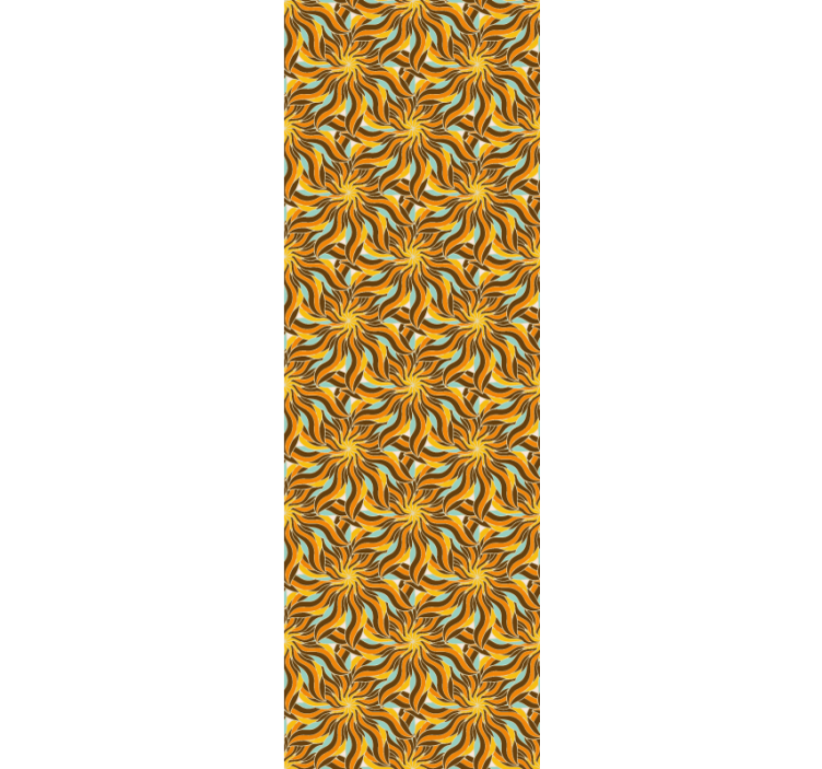 Tapeta geometrczyna skomplikowane wzory wirowe - TenStickers