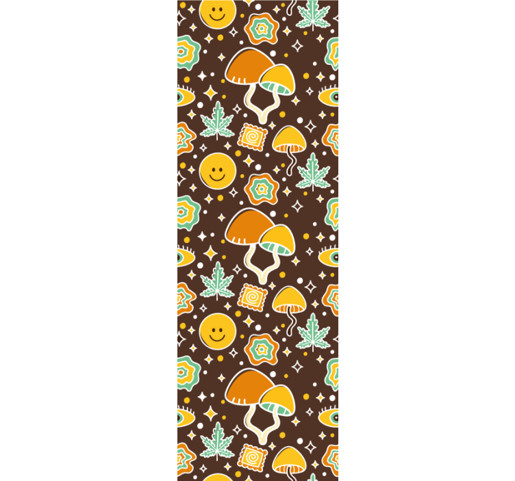 Tapeta sztuka uśmiechnięte motywy - TenStickers