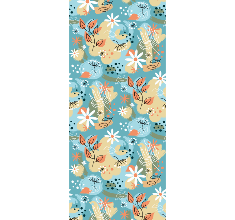 Tapeta kwiaty kwiatowy powiew - TenStickers