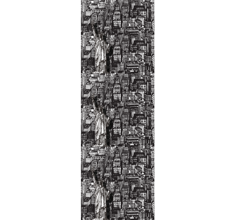 Tapeta miasto pomnik miejski kolaż - TenStickers