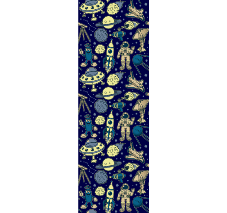 Tapeta sztuka temat eksploracji kosmosu - TenStickers