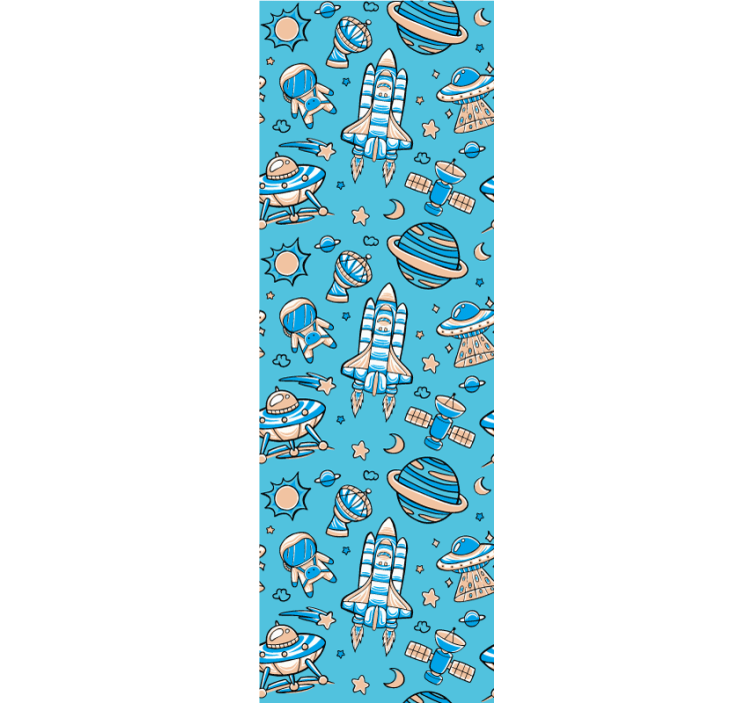 Tapeta nowoczesna fantazja eksploracji kosmosu - TenStickers