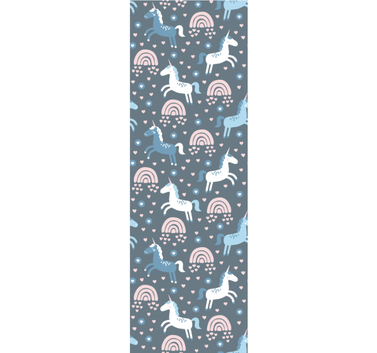 Tapeta zwierzęta motyw tęczy żyrafy - TenStickers