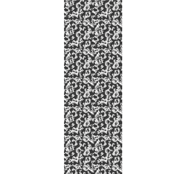 Tapeta ornament ozdobna kotwica się powtarza - TenStickers