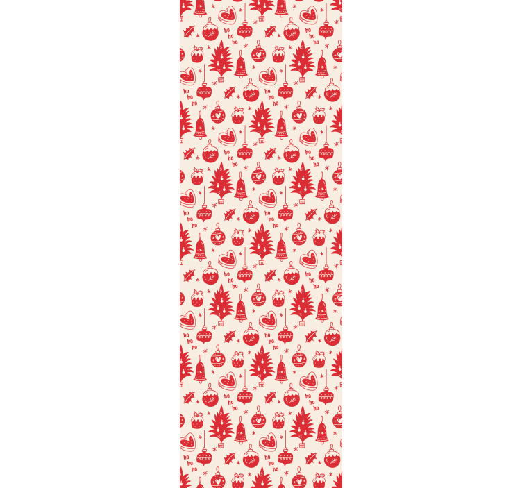 Tapeta Boże Narodzenie wzory świąteczne - TenStickers