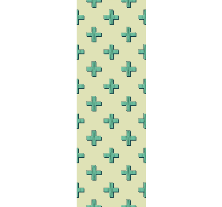 Tapeta geometrczyna geometryczny wzór krzyża - TenStickers