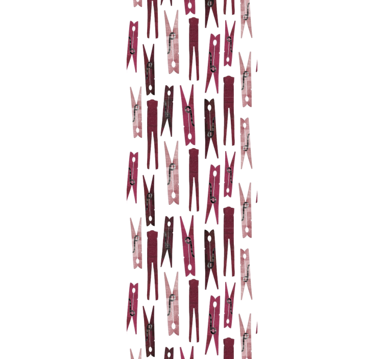 Tapeta geometrczyna rozrzucone spinacze do bielizny - TenStickers