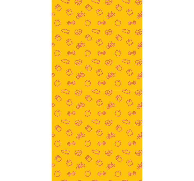 Tapeta do kuchni wzór ikonek bazgrołów - TenStickers