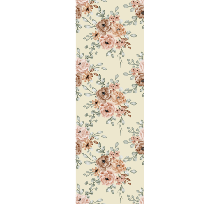 Tapeta do salonu skład botaniczny - TenStickers