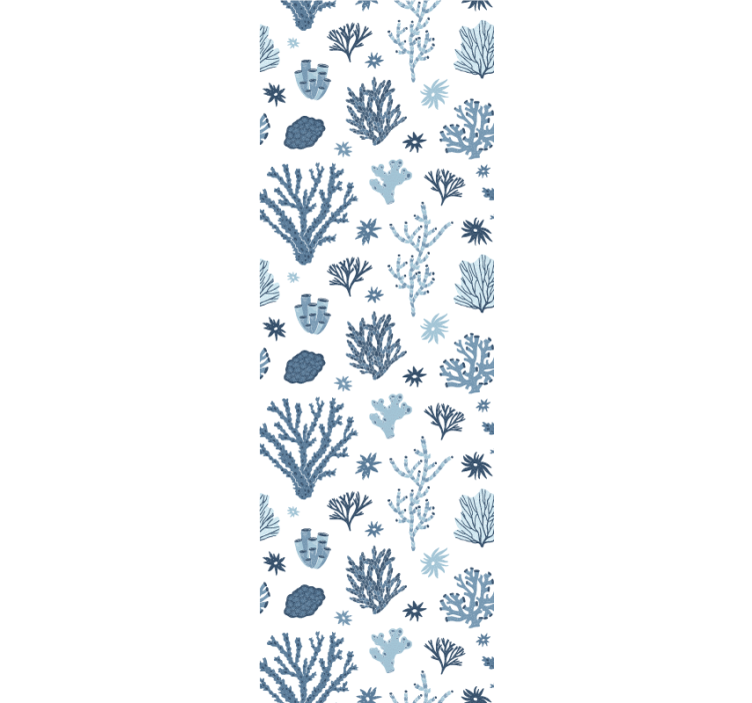 Tapeta do salonu Nowoczesne korale w stylu hampton - TenStickers