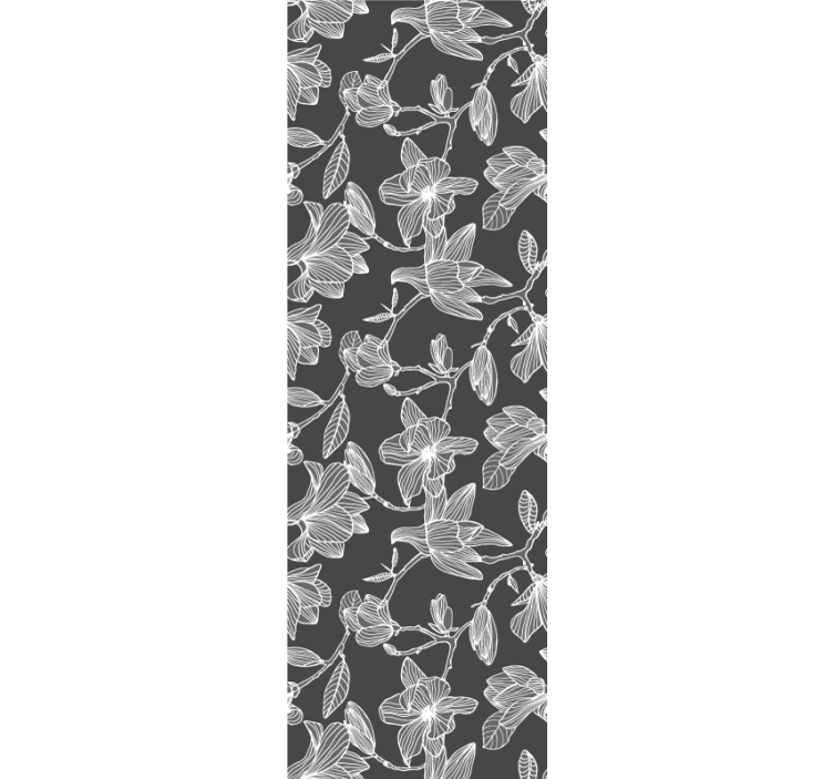 Tapeta kwiaty kompozycja brązowych kwiatów - TenStickers