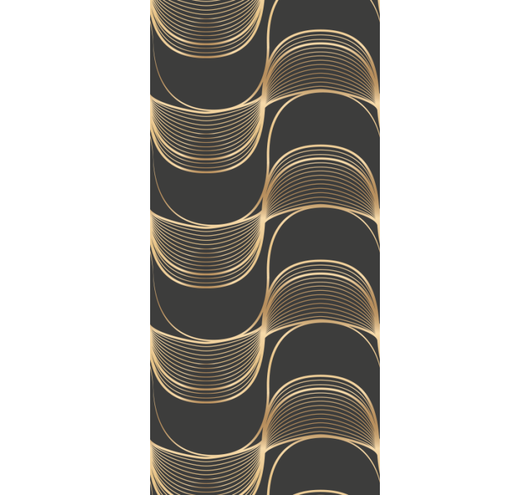 Tapeta geometrczyna eleganckie wzory linii - TenStickers