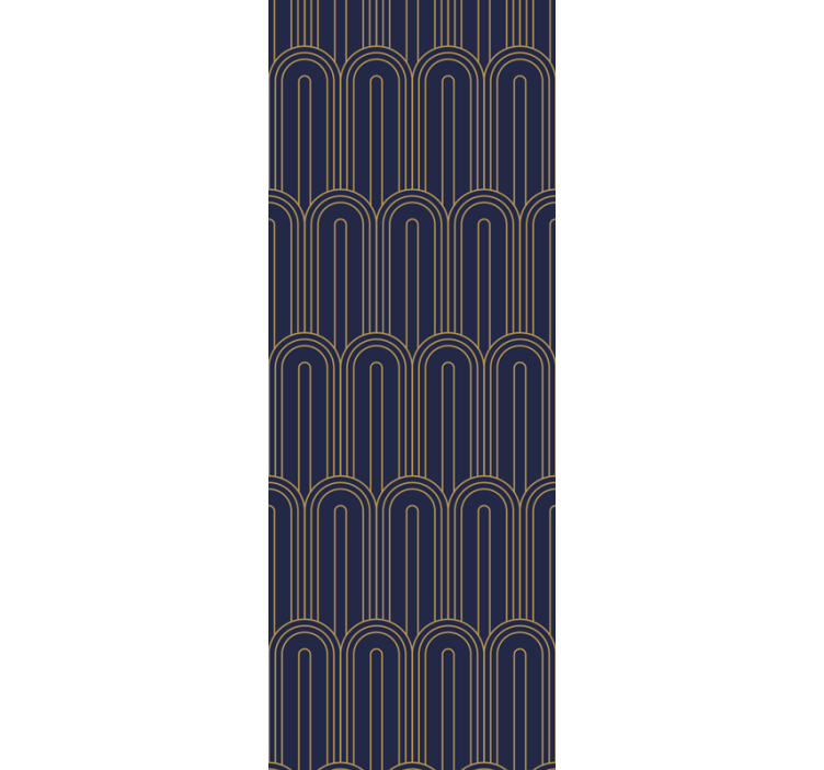 Tapeta nowoczesna wzór linii łukowej - TenStickers