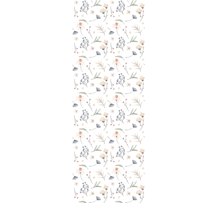 Tapeta kwiaty delikatna kompozycja kwiatowa - TenStickers