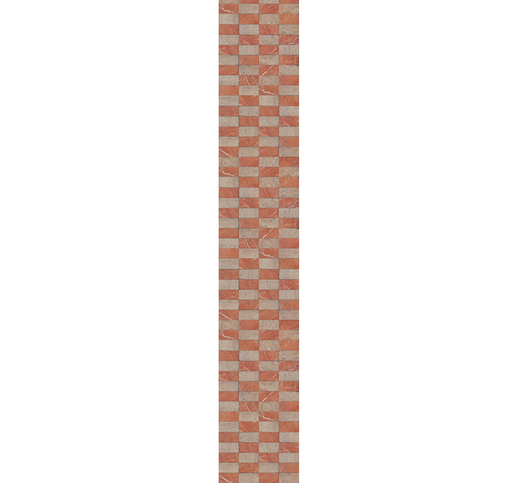 Tapeta do kuchni geometryczne beżowe płytki - TenStickers