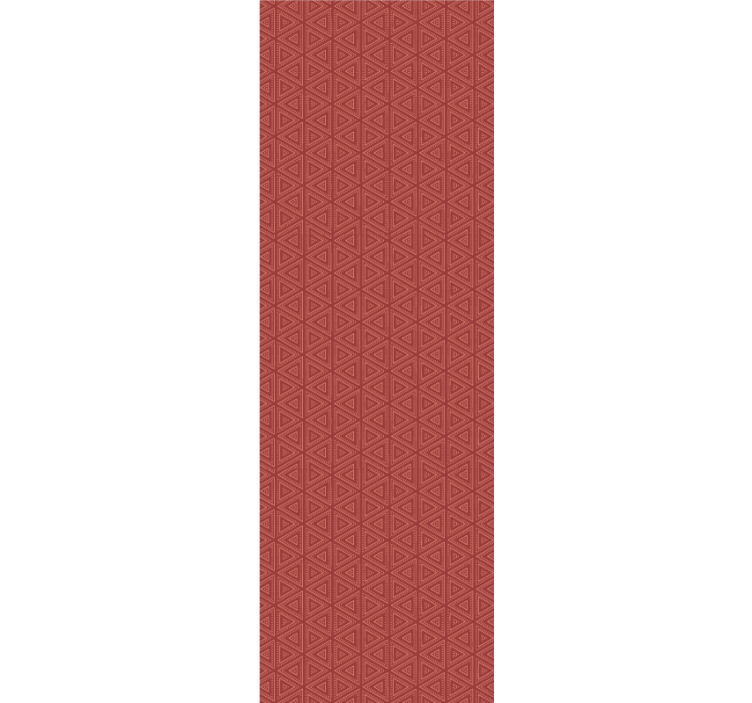 Tapeta skandynawska trójkąty na czerwonym tle - TenStickers