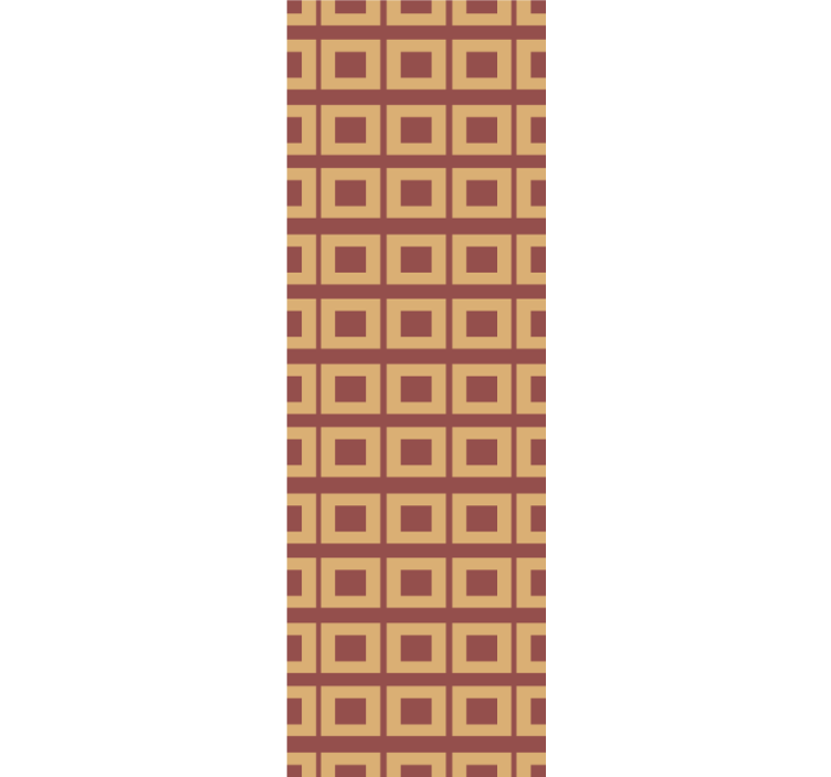 Tapeta kwadraty Geometryczny wzór pomarańczowe kwadraty - TenStickers