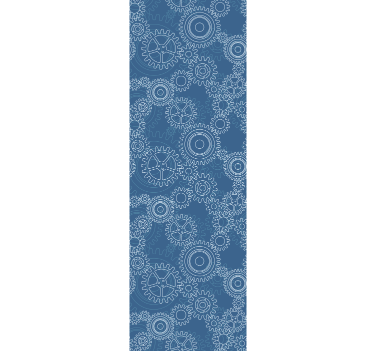 Tapeta 3D geometryczne wzory kół zębatych - TenStickers