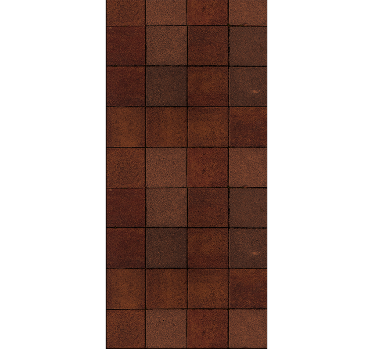 Tapeta kafelki teksturowany brązowy motyw - TenStickers