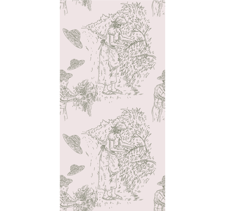 Tapeta barok scena zbiorów wiejskich - TenStickers