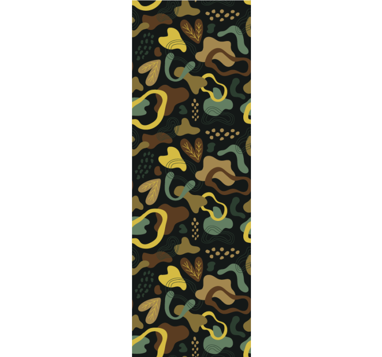 Tapeta abstrakcja wzory kształtów organicznych - TenStickers