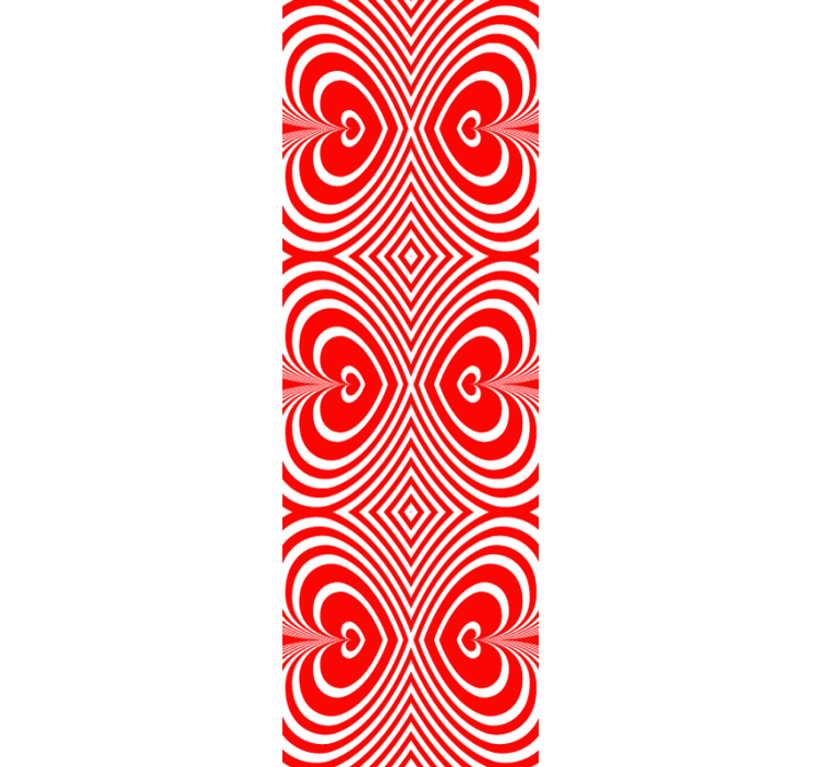 Tapeta geometrczyna motyw wzoru serca - TenStickers