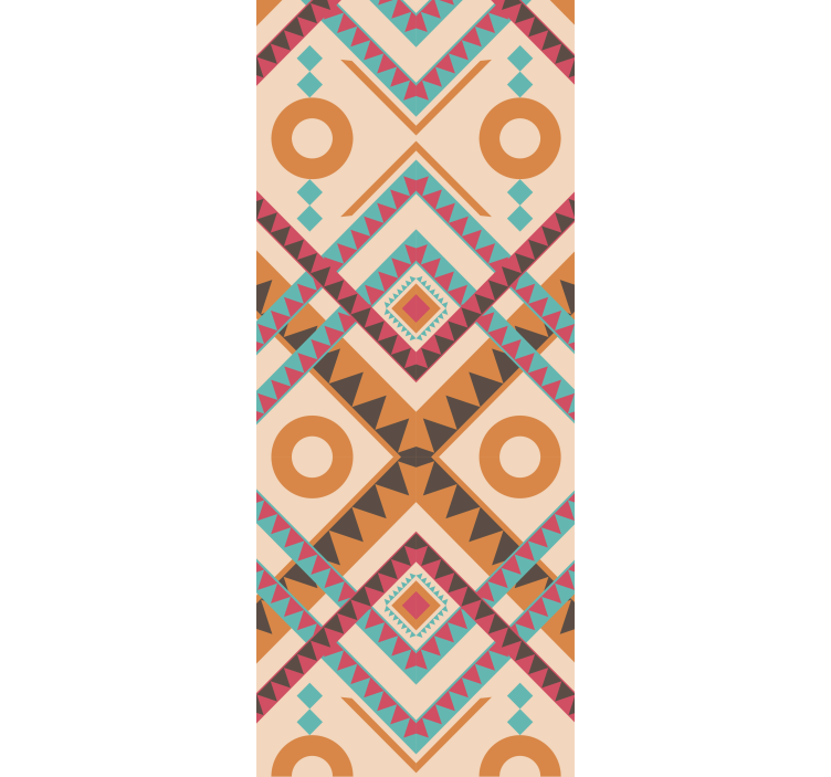 Tapeta tekstura Wielobarwny wzór diamentów - TenStickers