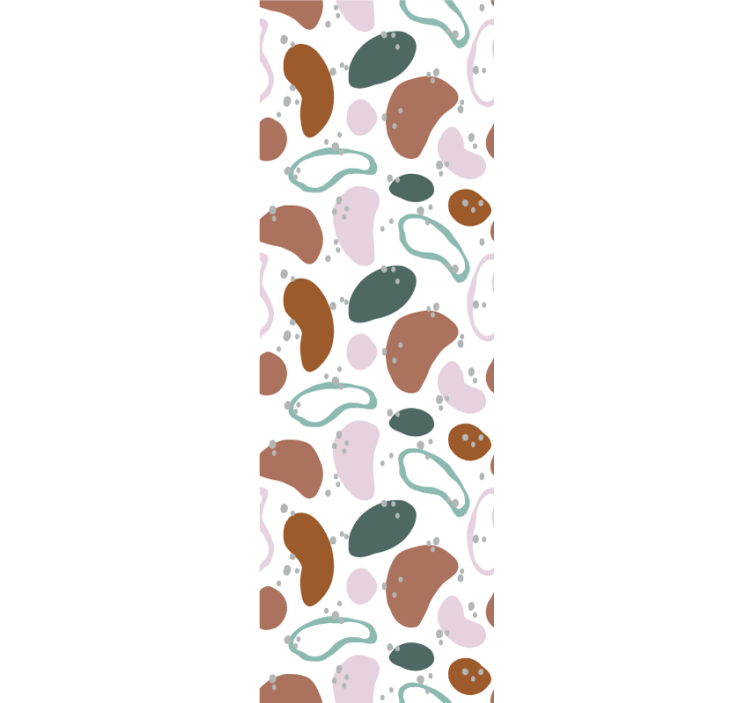 Tapeta abstrakcja Nieregularny abstrakcyjny wzór kształtu - TenStickers