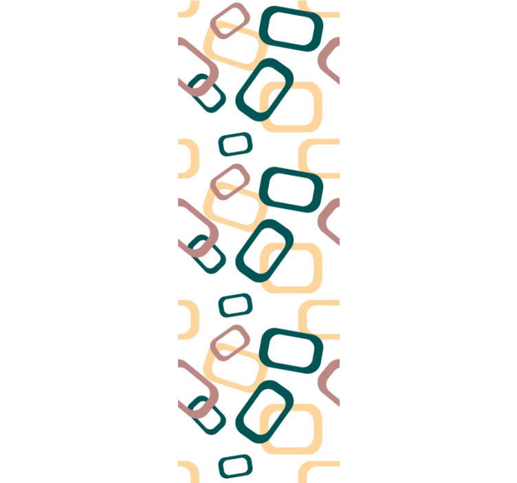 Tapeta abstrakcja Abstrakcyjne formy nieregularne - TenStickers