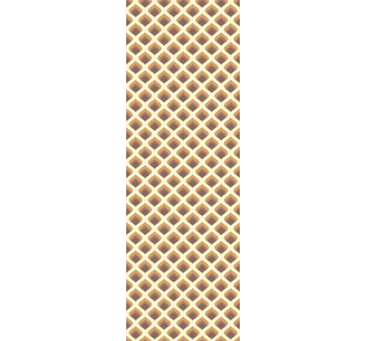 Tapeta vintage Płatki z lat 60 - TenStickers