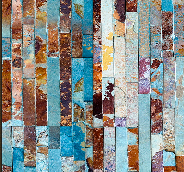 Tapeta z teksturą wieczornego ogniska - TenStickers