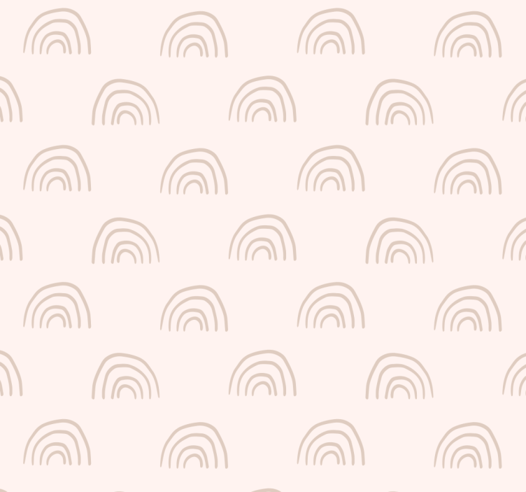 Tapeta dla dzieci minimalistyczna tęcza - TenStickers