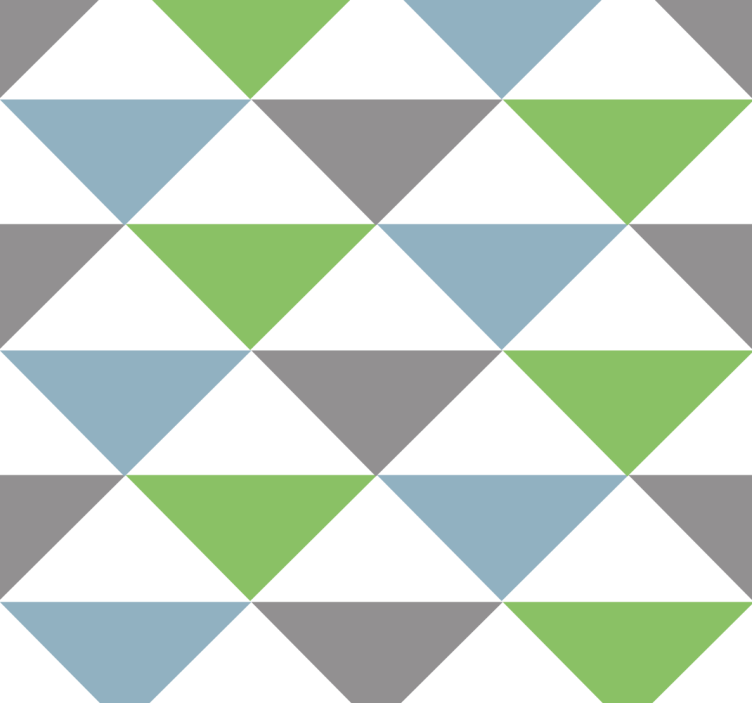 Tapeta do biura kolorowe pastelowe trójkąty - TenStickers