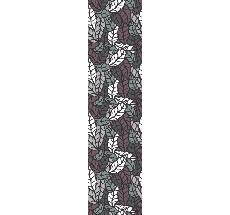 Tapeta klasyczna z liśćmi natury - TenStickers