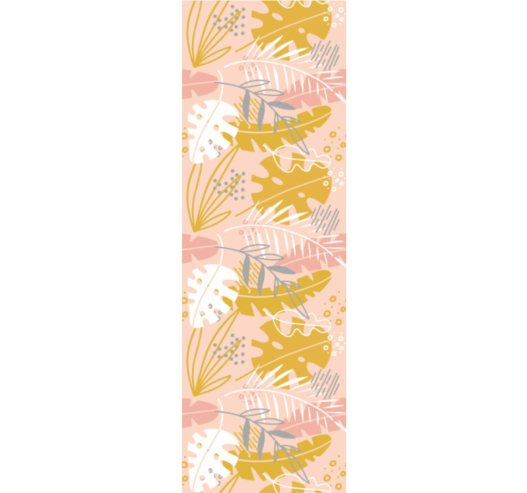 Tapeta z kwiatami retro kwiaty - TenStickers