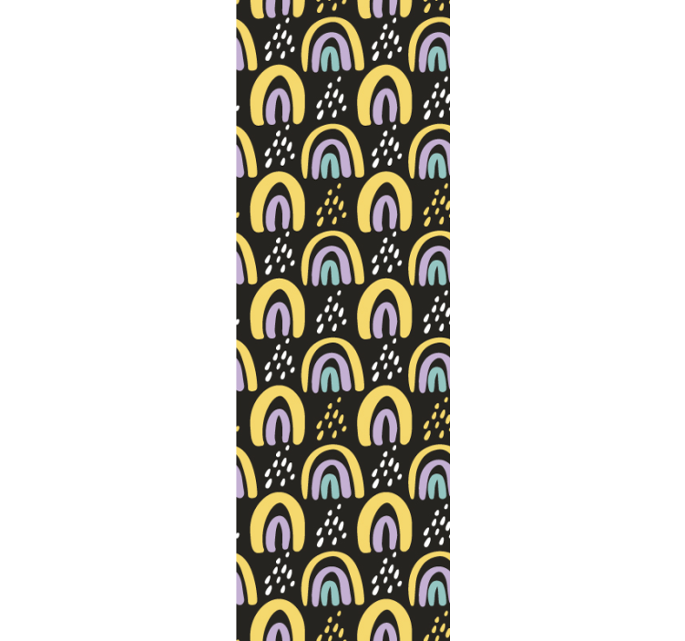 Tapeta do sypialni nowoczesne tęcze - TenStickers