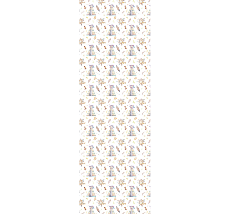 Tapeta do pokoju dziecięcego tipi - TenStickers