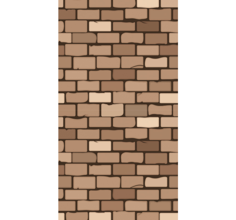 Tapeta do kuchni nowoczesna faktura cegły - TenStickers