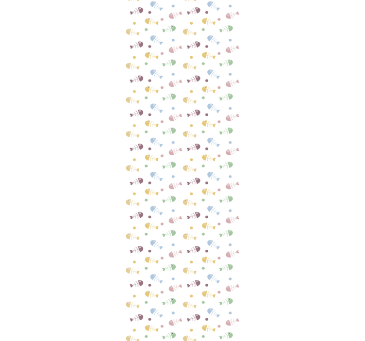 Tapeta z ośćmi ryb - TenStickers