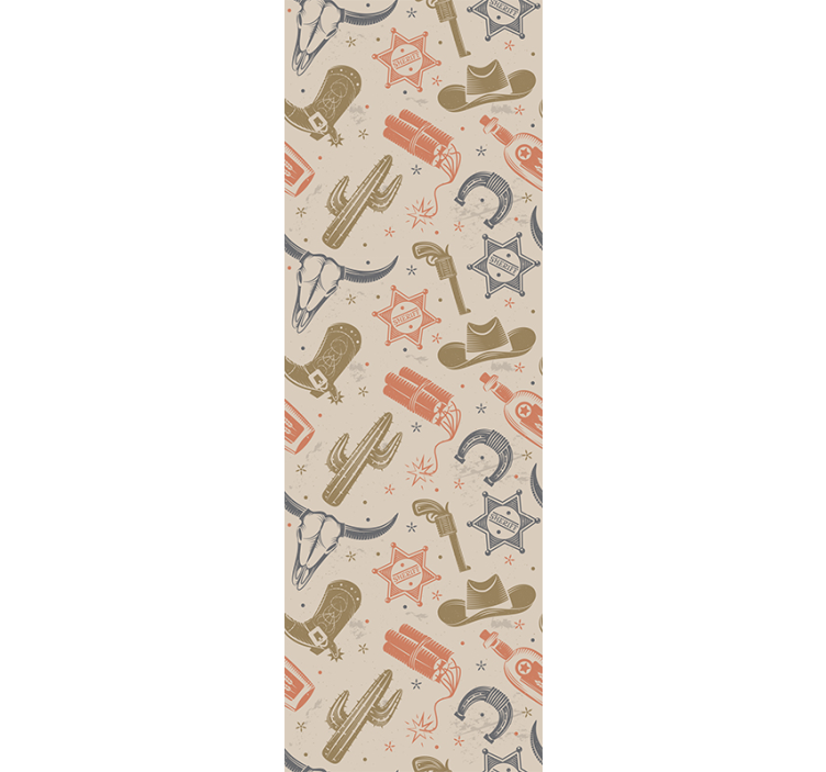 Tapeta sztuka motywy kowbojskie - TenStickers