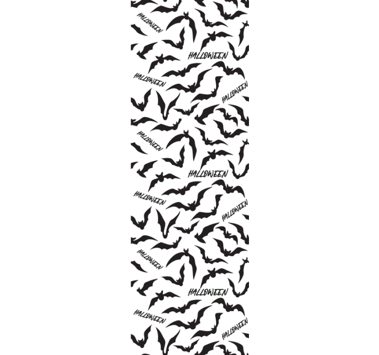 Tapeta Halloween nietoperze i tekst - TenStickers