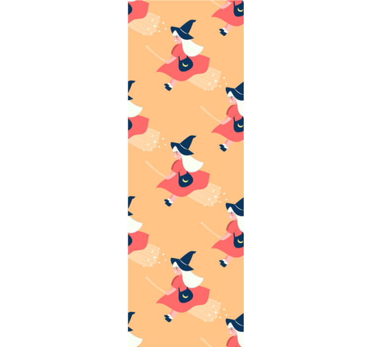 Tapeta Halloween magiczne figurki czarownic - TenStickers