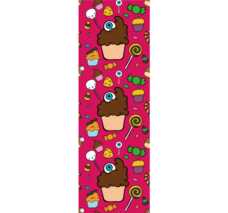 Tapeta dla dzieci temat słodkich smakołyków - TenStickers