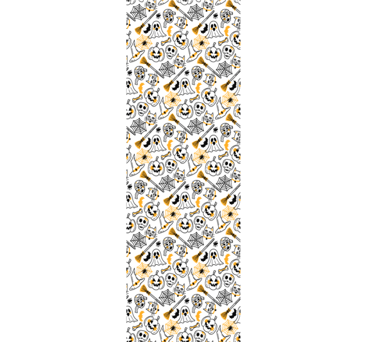 Tapeta Czaszki i dynie - TenStickers